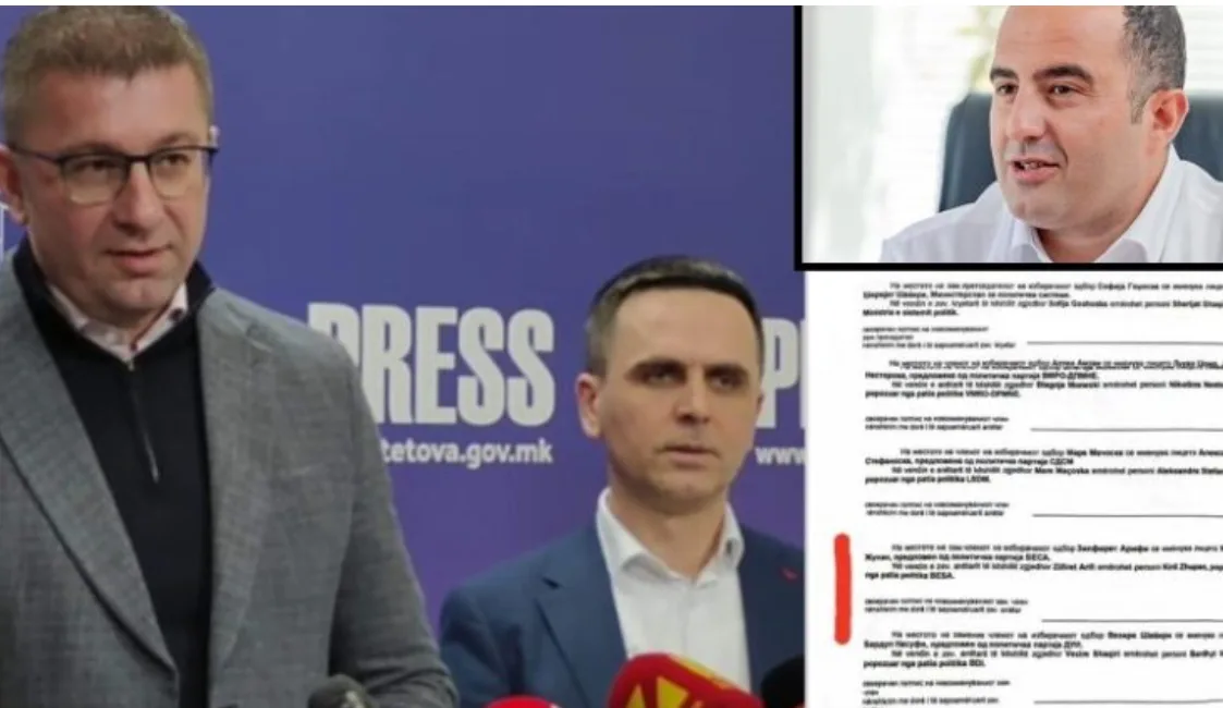 Jeton Shaqiri  Skandaloze  Levizja Besa ia huazon vëzhguesit e vet VMRO DPMNE së  Dokument 